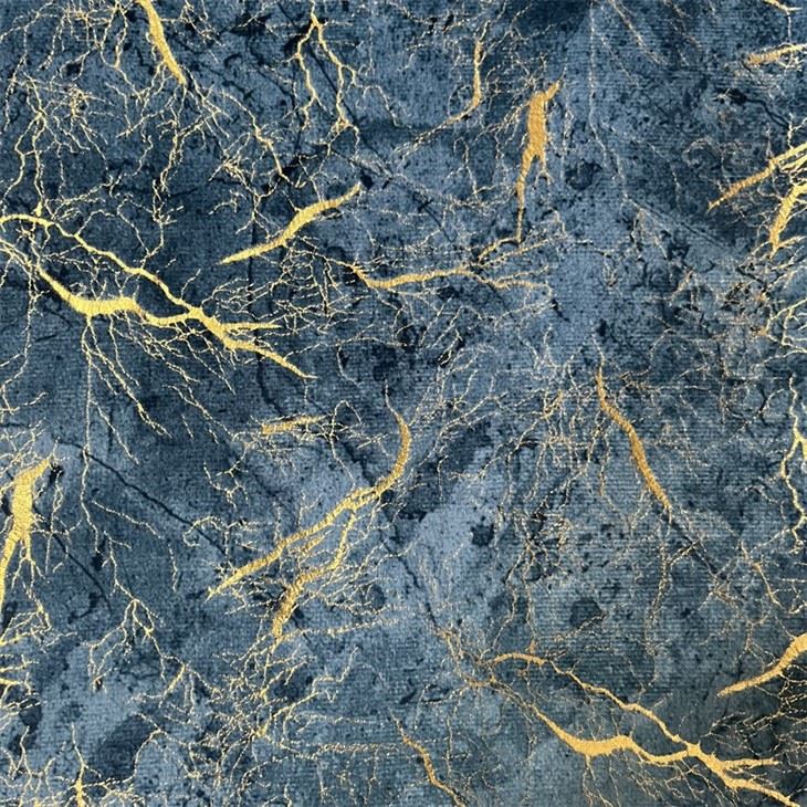 Print Foil Velvet Sofa Fabric